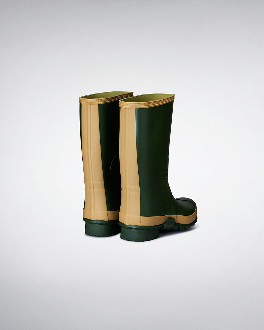 Hunter Gardener Short Rain Boots - Discount Mens Green - KAXGYO291